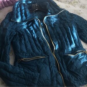 MICHAEL Michael Kors Blue,red,green and beige Puffer Jacket (150 for four)